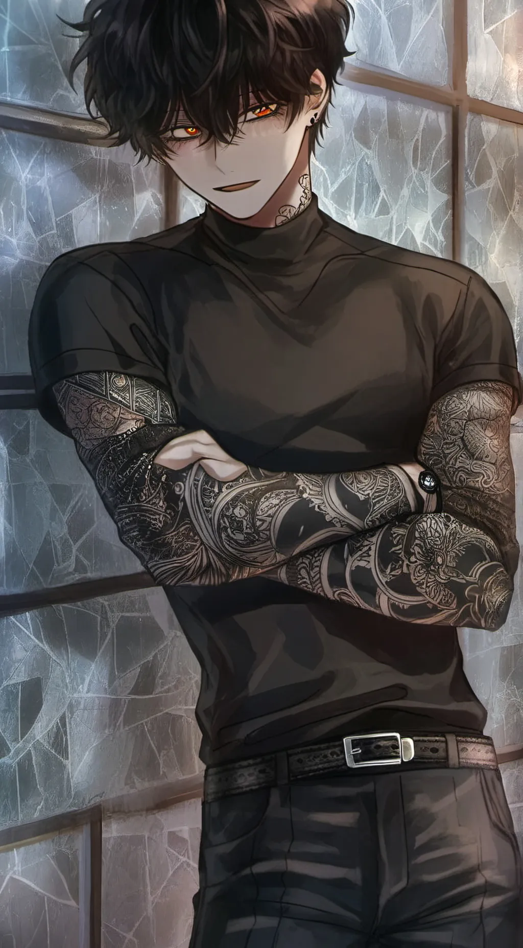 ai character: •Arachnid• background