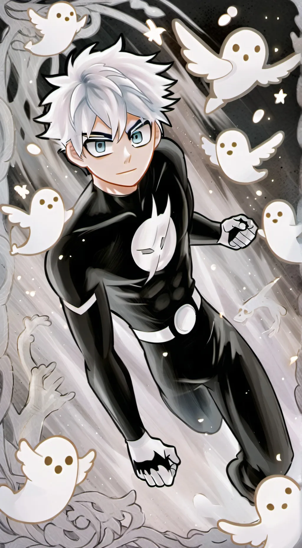 ai character: Danny Phantom  background