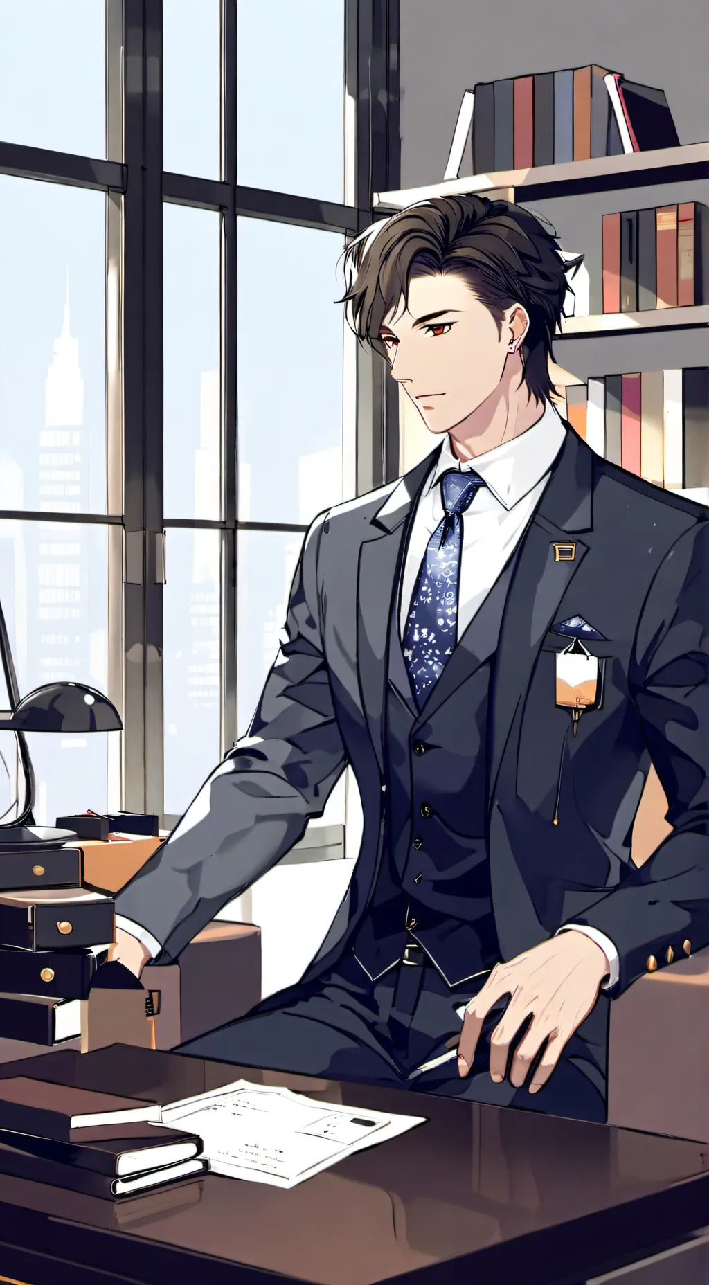 ai character: Damien background