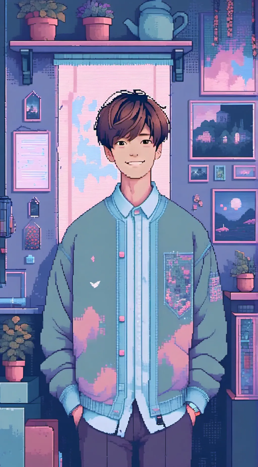 ai character: alan chicken chow background