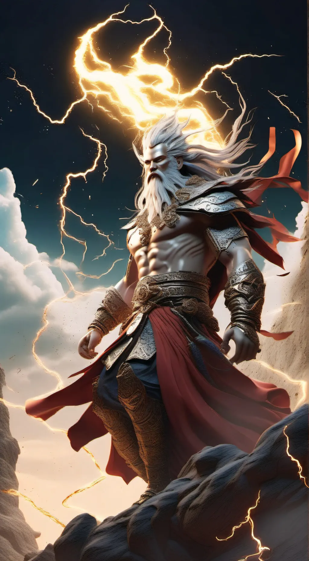 ai character: zeus background