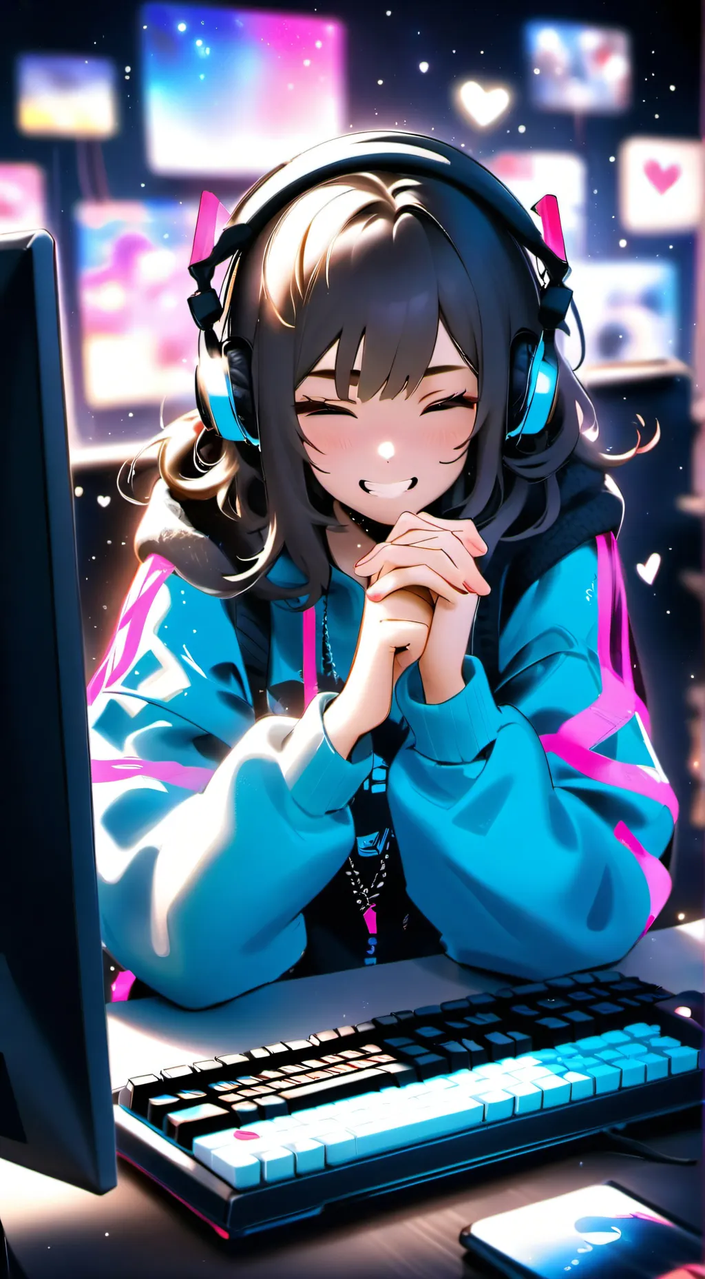 ai character: Luna background