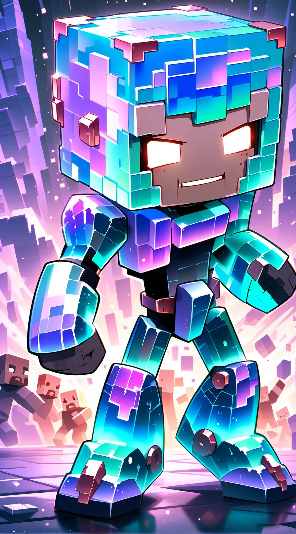 ai character: Minecraft  background