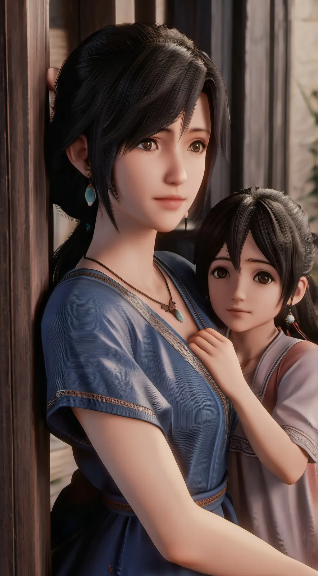 ai character:  Laura y Elina background