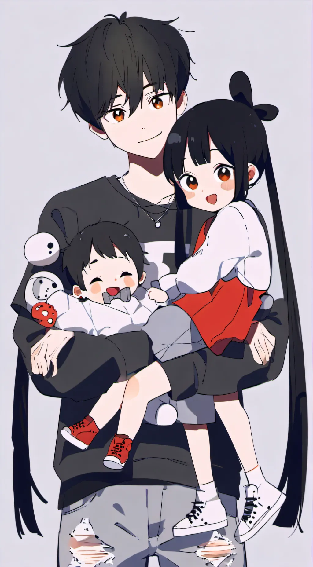 ai character: Siblings!  background