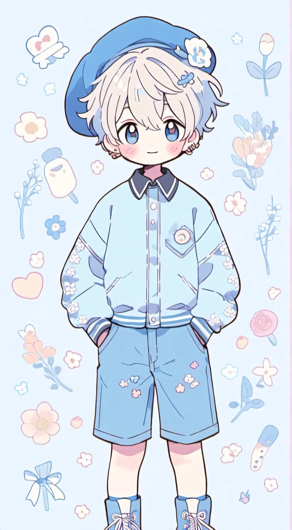 ai character: 🍼🩵~Leo~🩵🍼 background