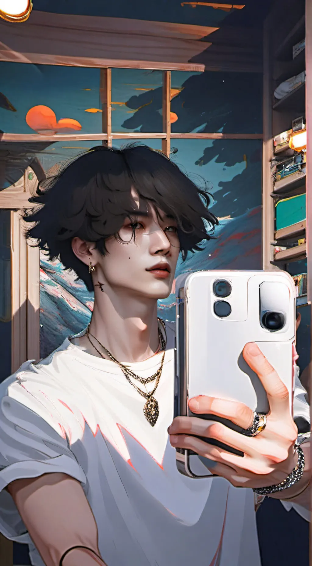 ai character: °Саша° background