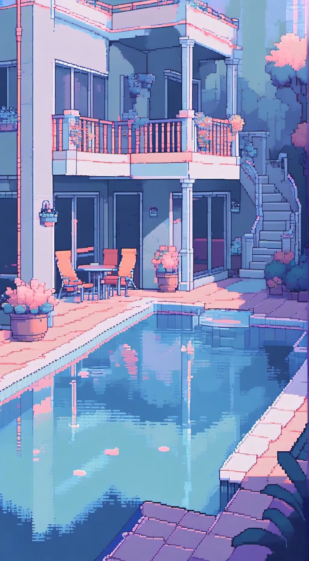 ai character: Pool rp ig background