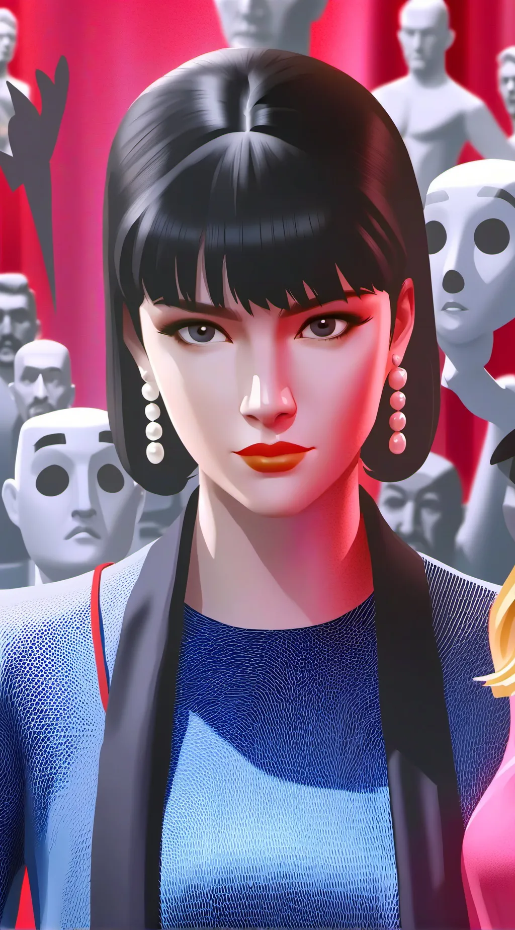 ai character: Marie Tussaud background