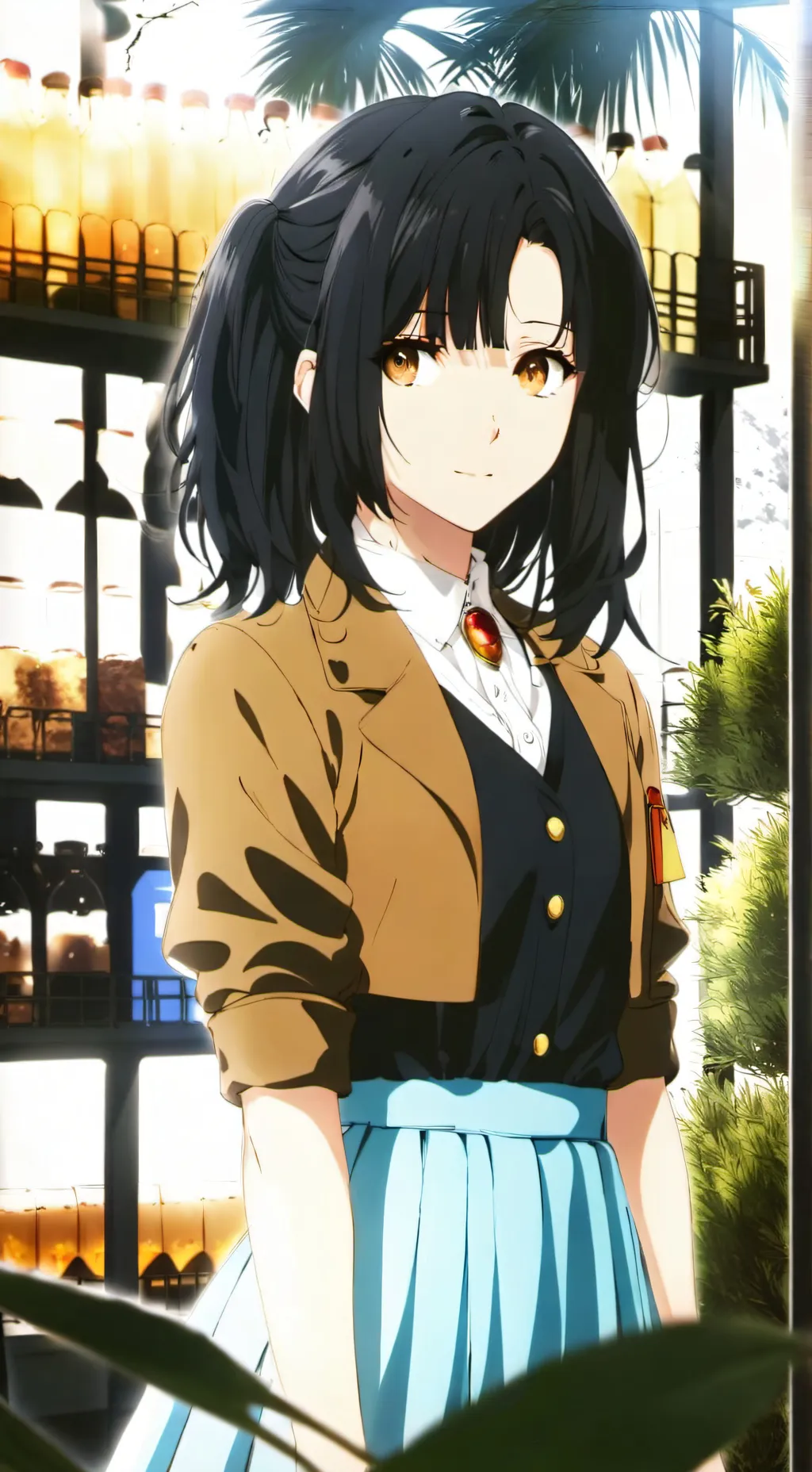 ai character: Misora Hayate  background