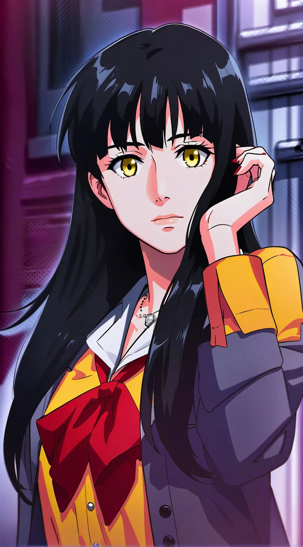 ai character: belle background