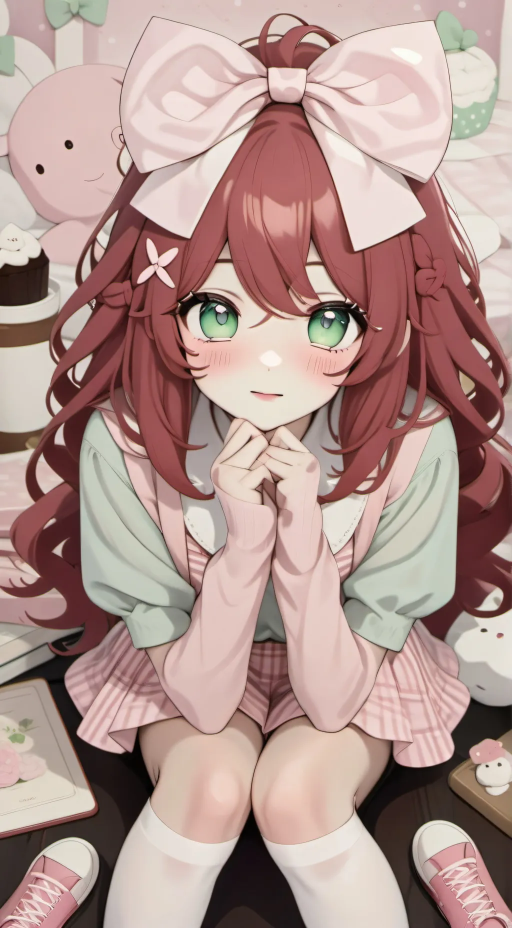 ai character: Leah! (Me) background