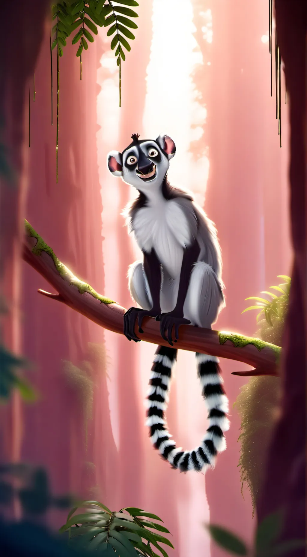 ai character: Leaf background
