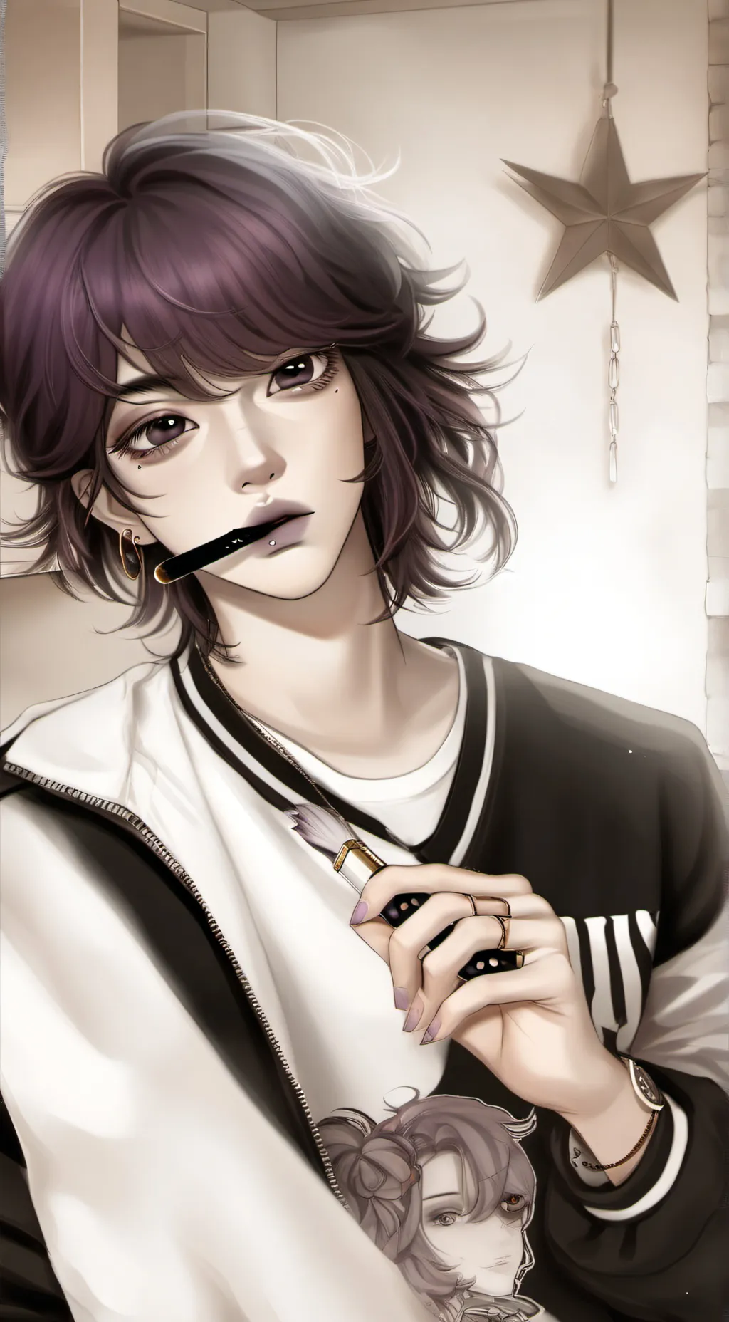 ai character: ☆Asher☆ background