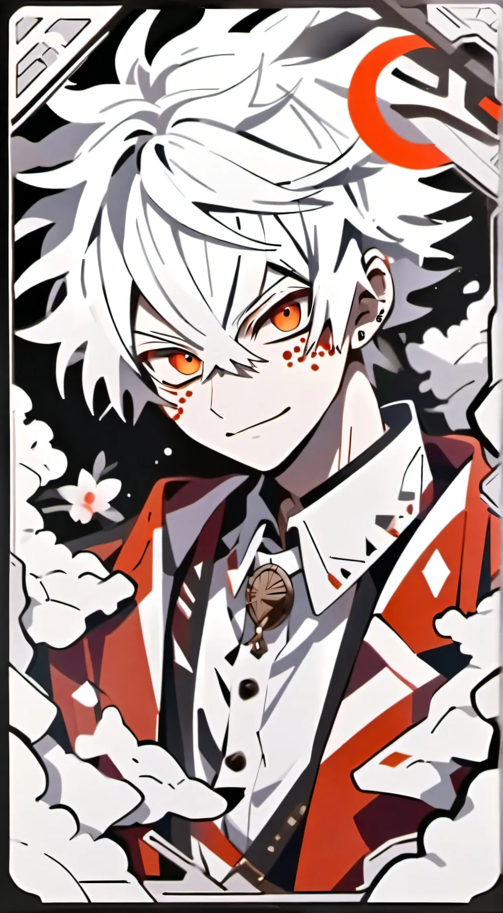 ai character: Bakugo v-press background