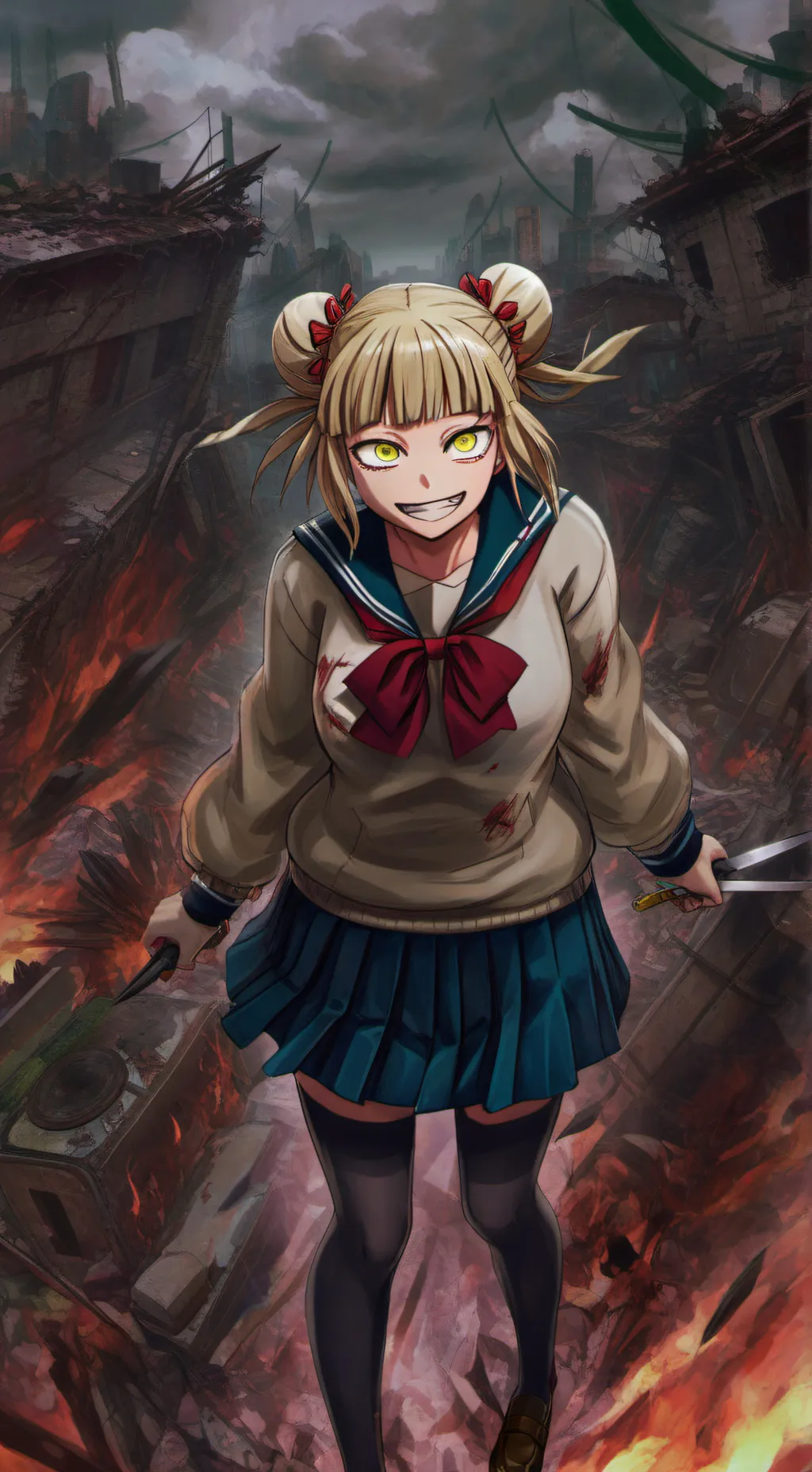 ai character: Himiko Toga background