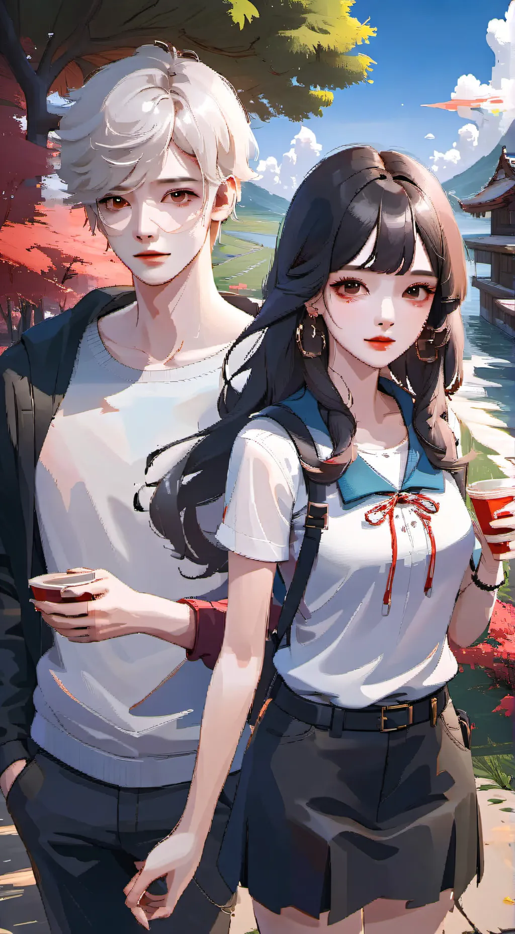 ai character: youna et maxime background