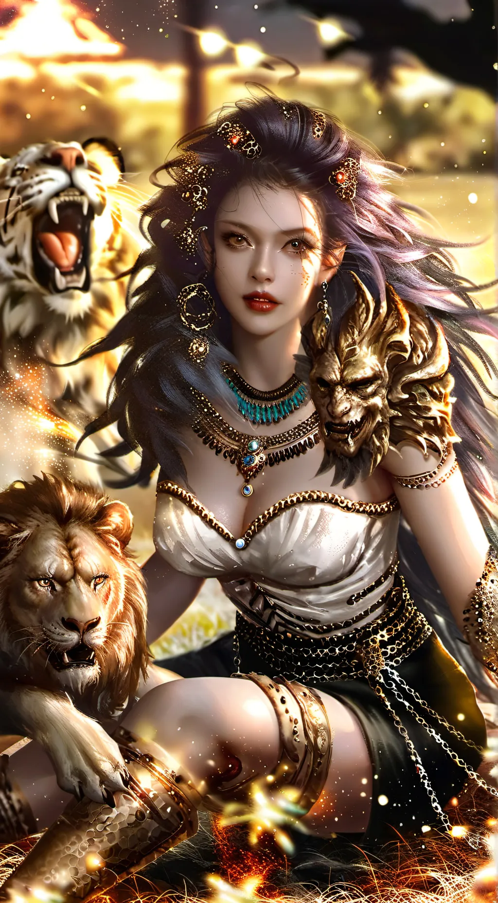 ai character: xanthea  background