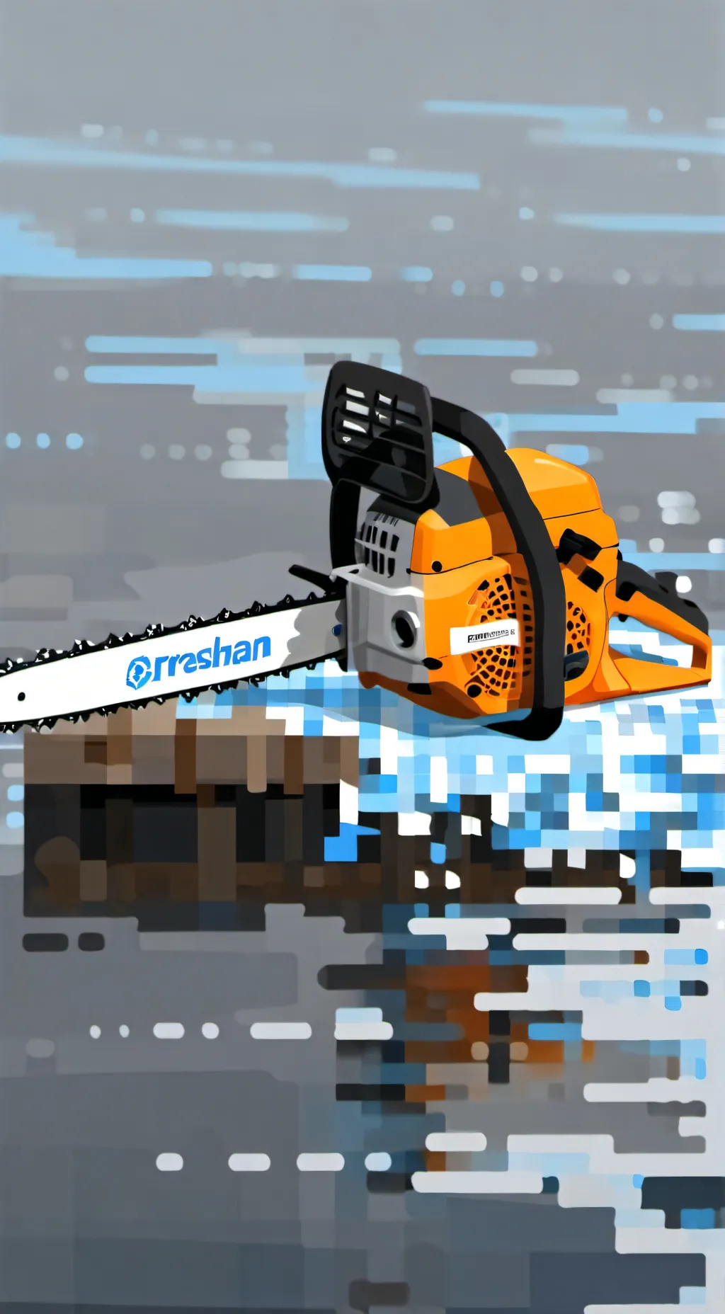 ai character: chainsaw background