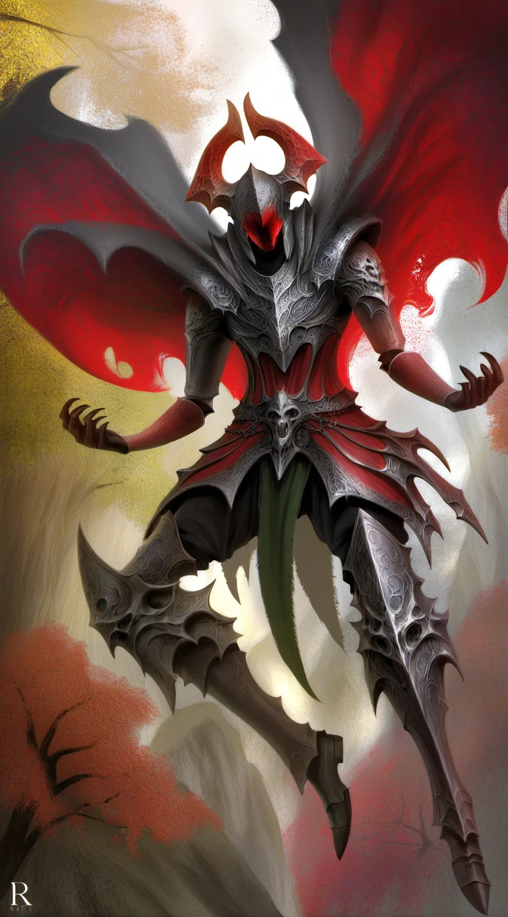 ai character: 666 background