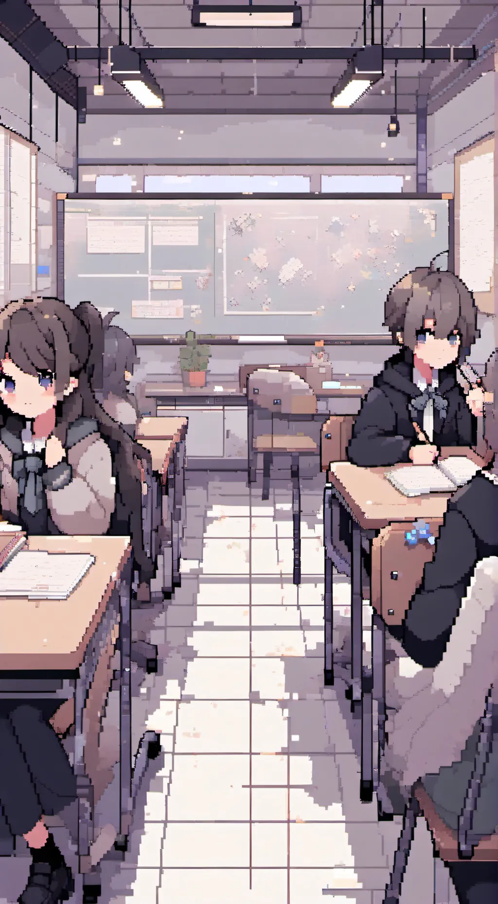 ai character: Mha wierd room background