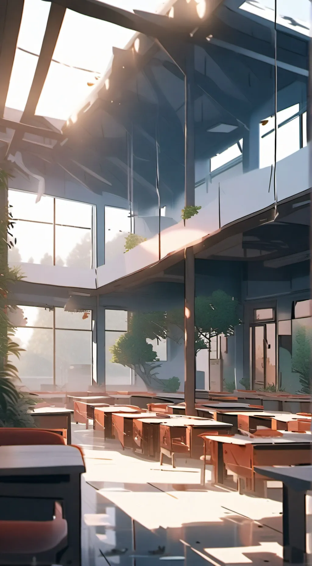ai character: ~School drama~ background