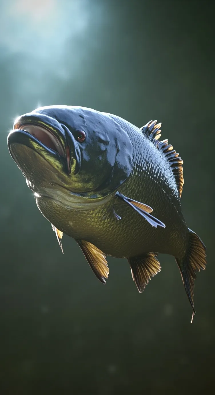 ai character: going fishing  background