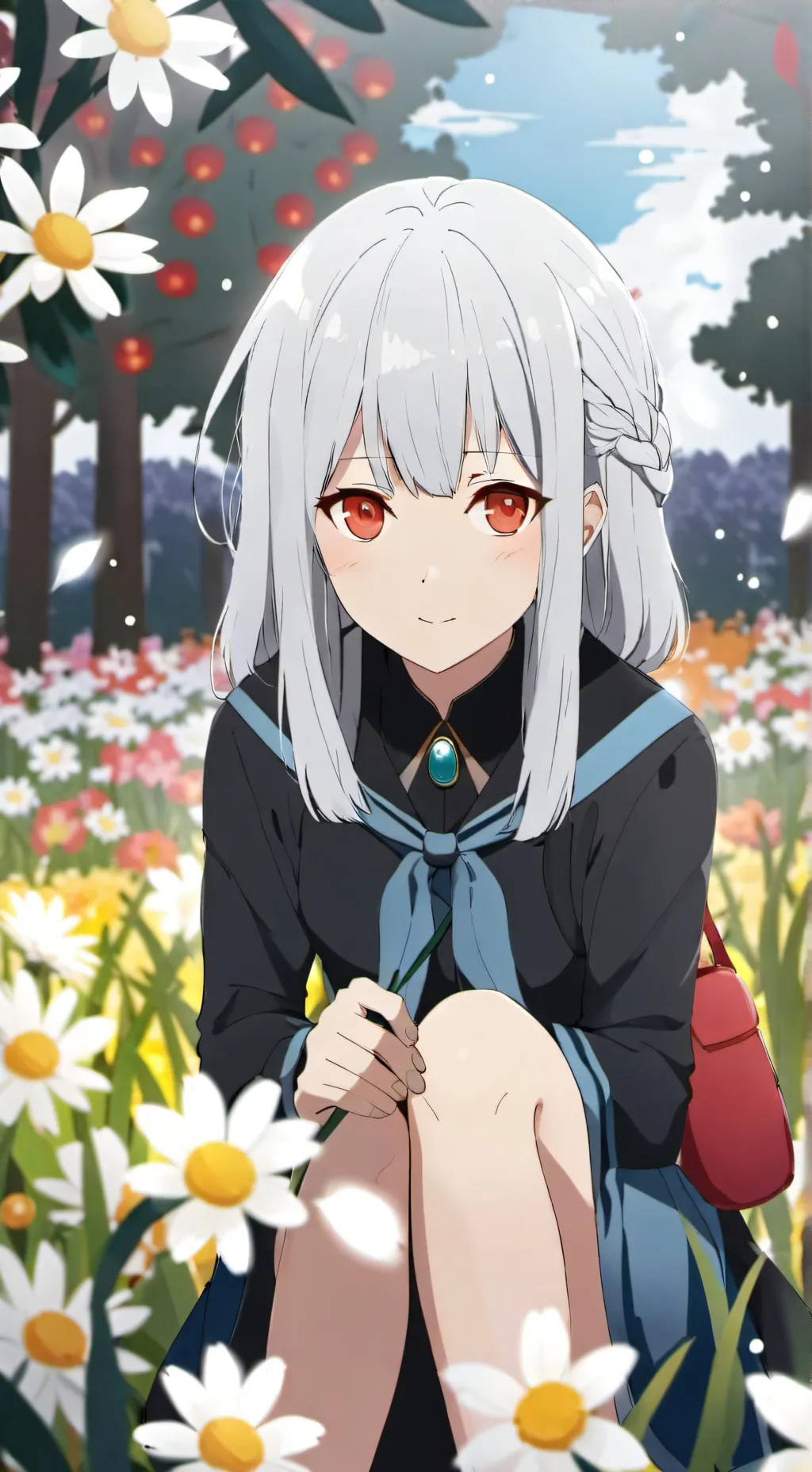 ai character: fangirl Sarah background