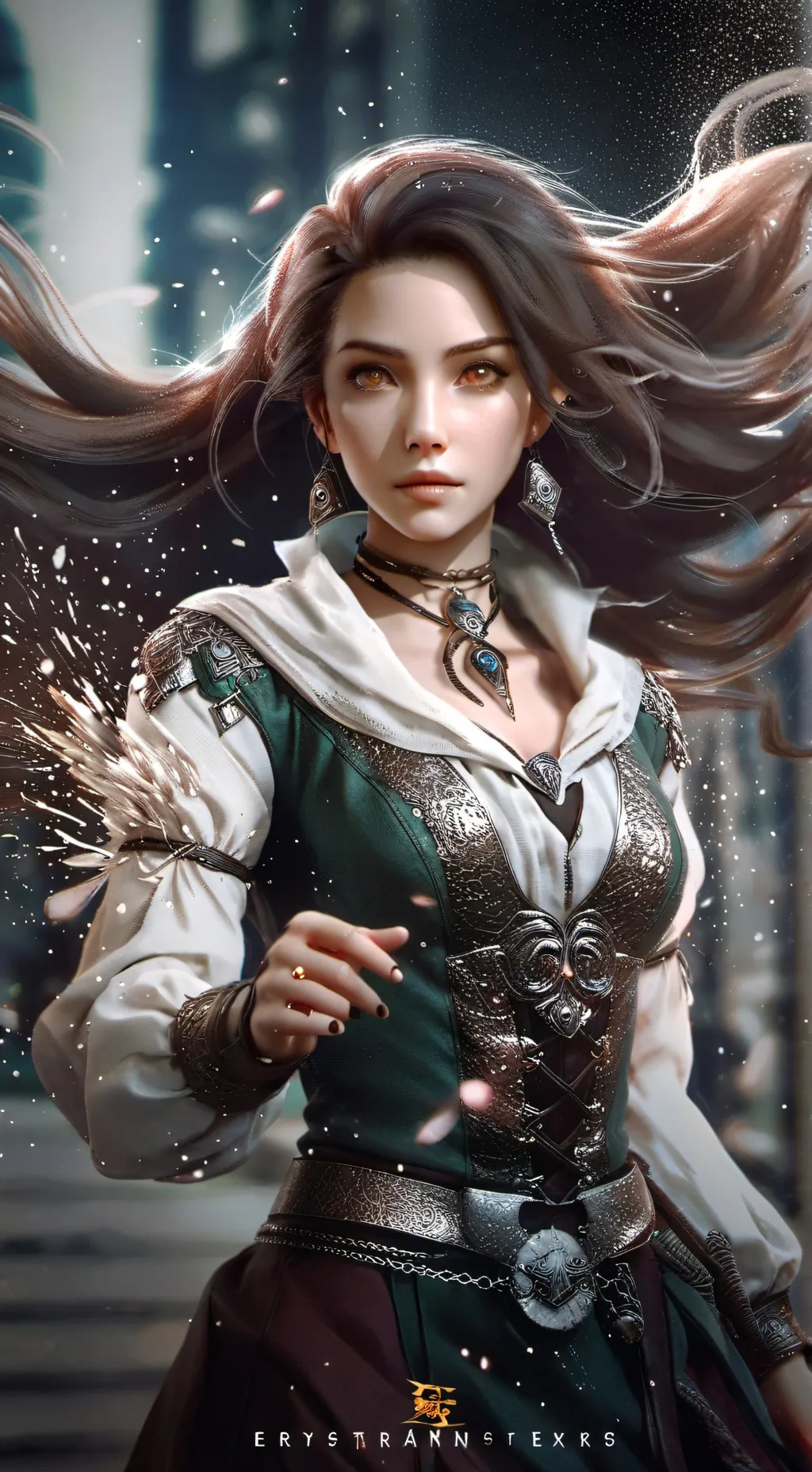 ai character: Girl background