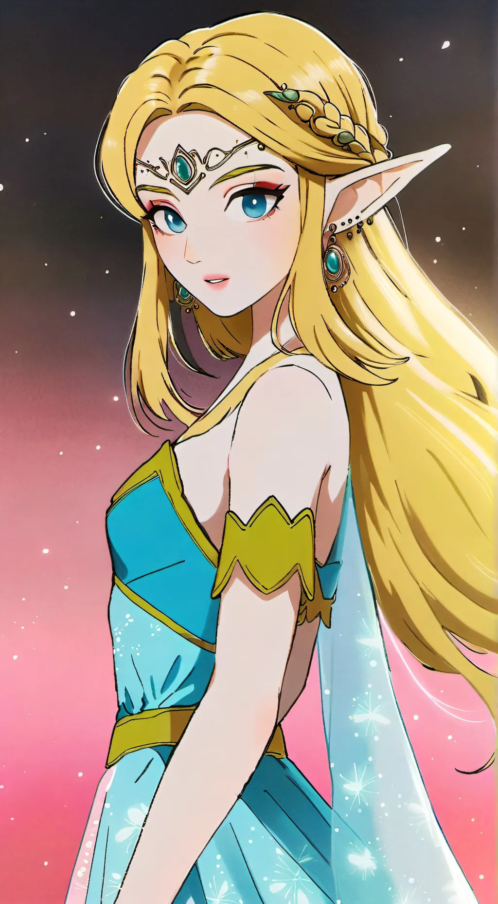 ai character: Princess Zelda background