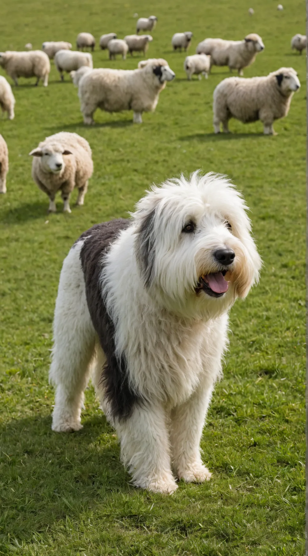 ai character: Sheepdog Life background