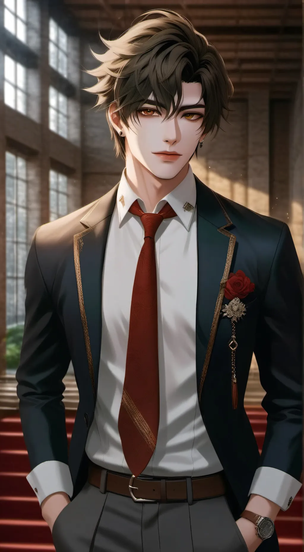 ai character: Alexander  background