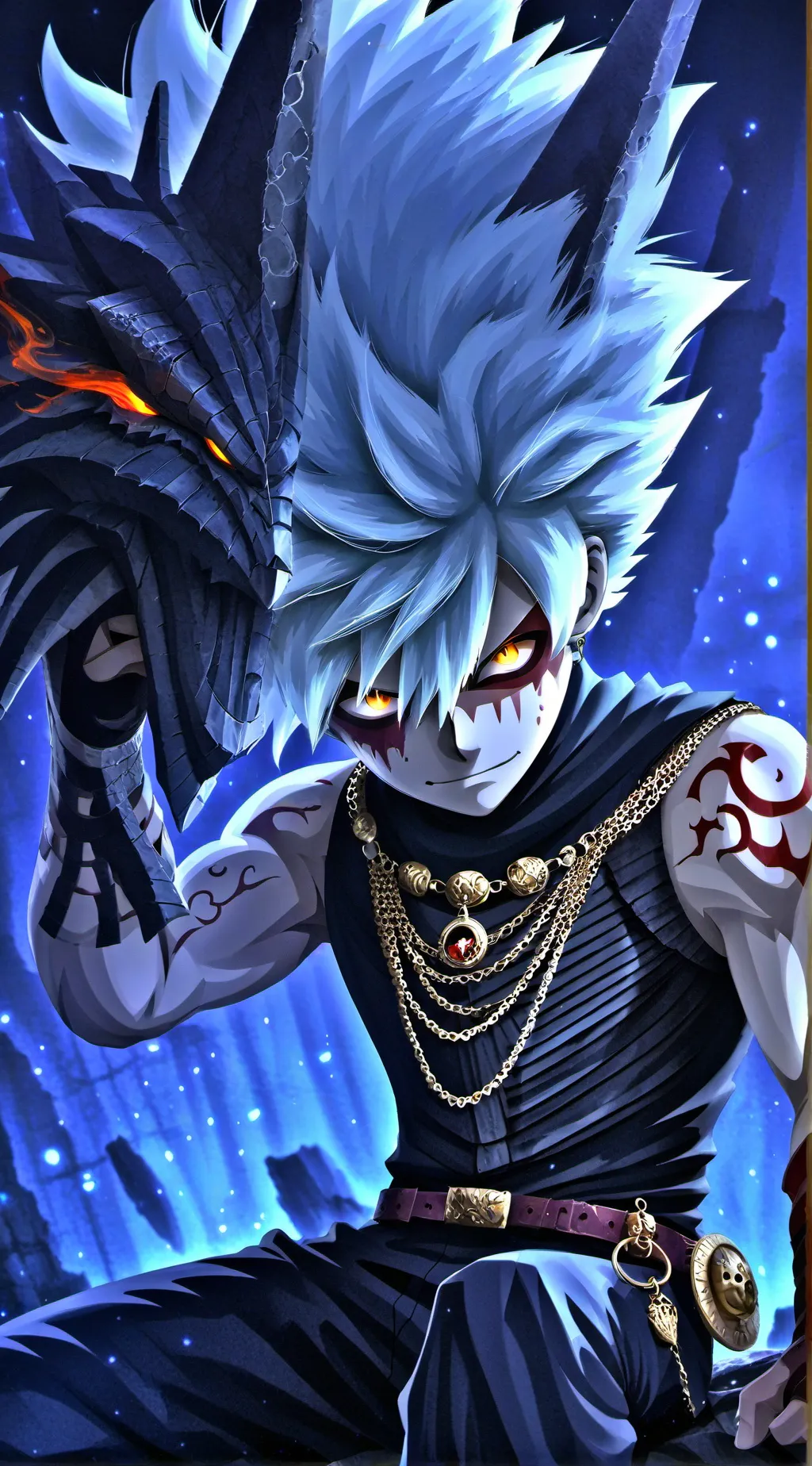 ai character: bakugo  background