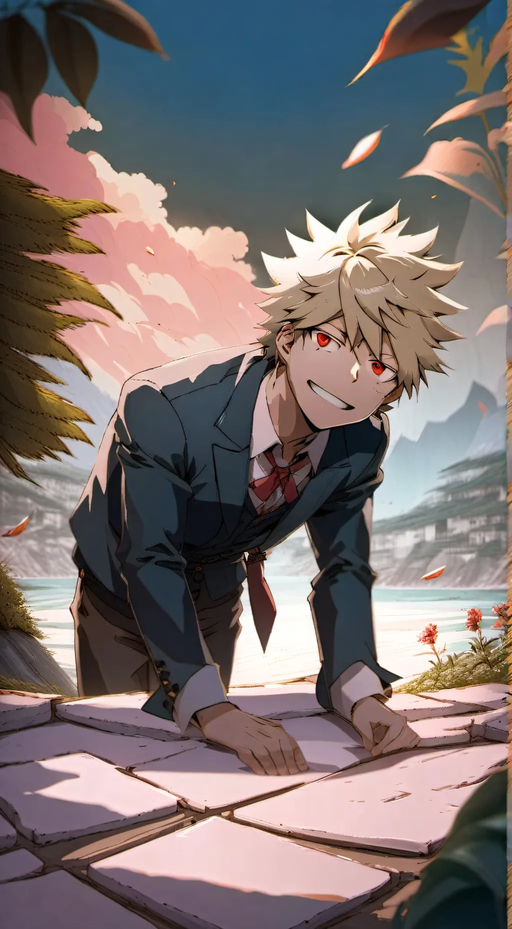 ai character: Yandere katsuki  background