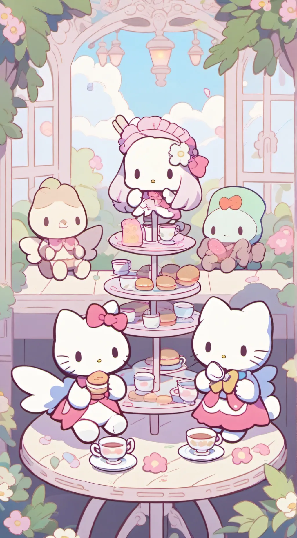 ai character: el restaurante 🍡✨🍥 background