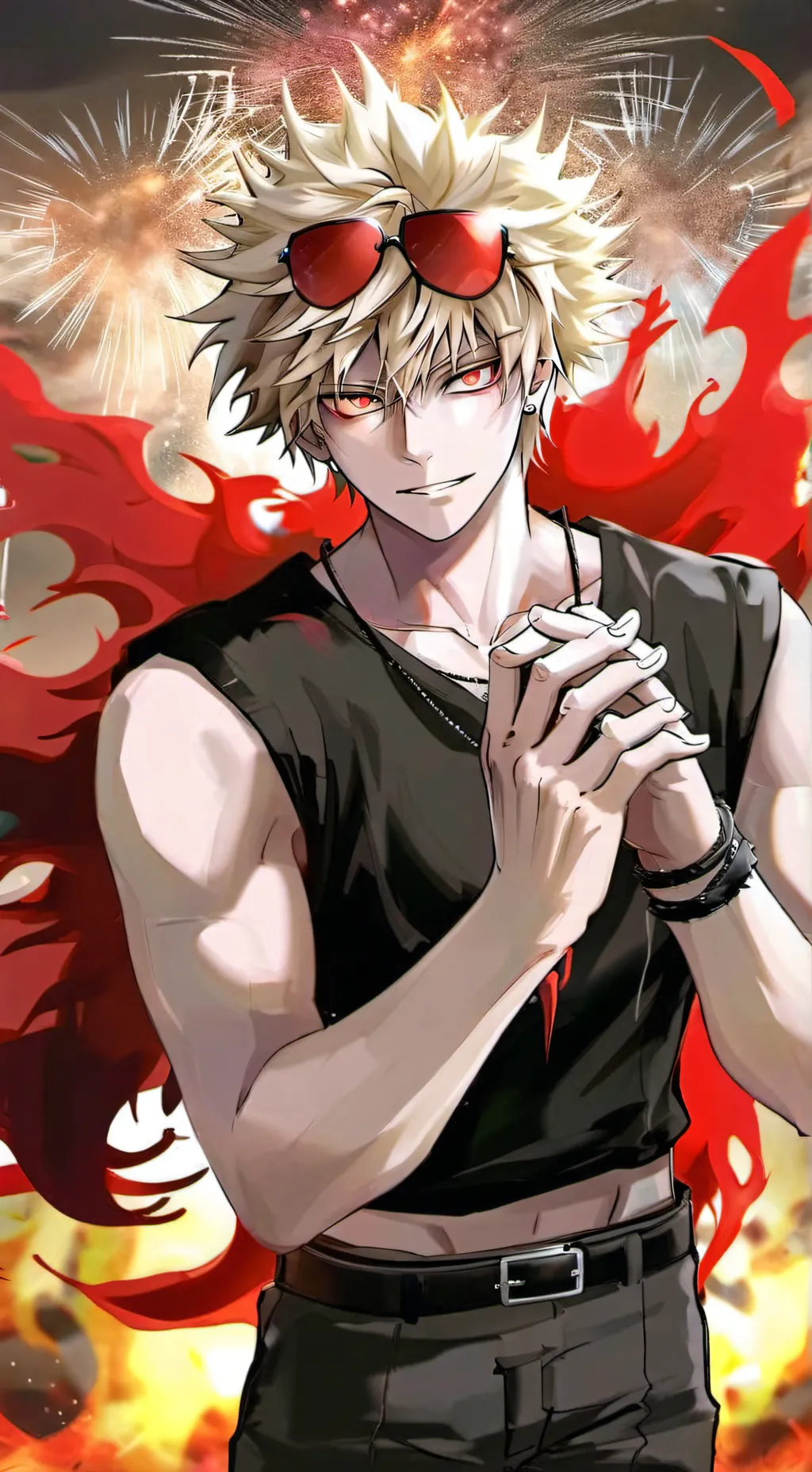 ai character: Bakugo bc why not background
