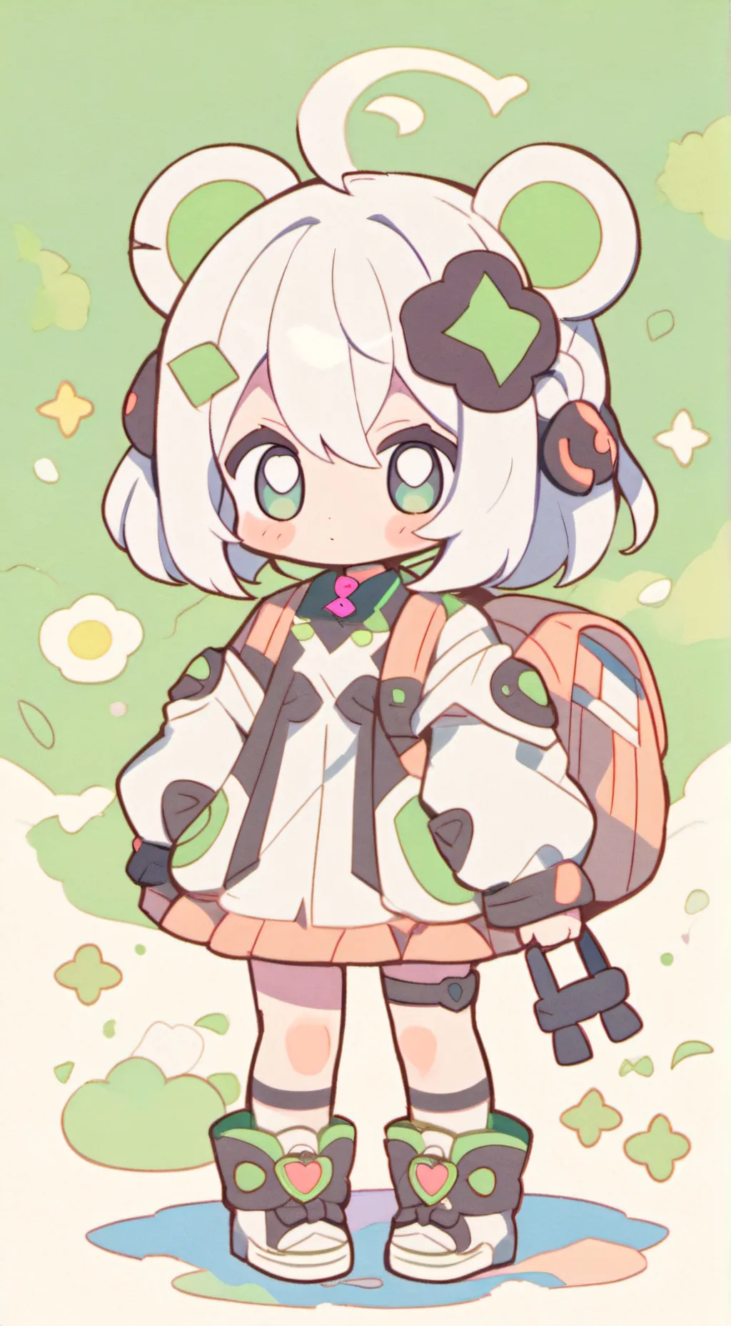 ai character: Bakugo malade background