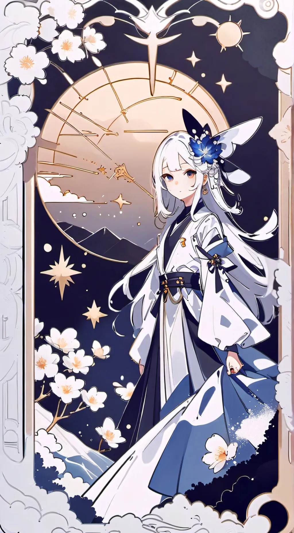 ai character: Blind background