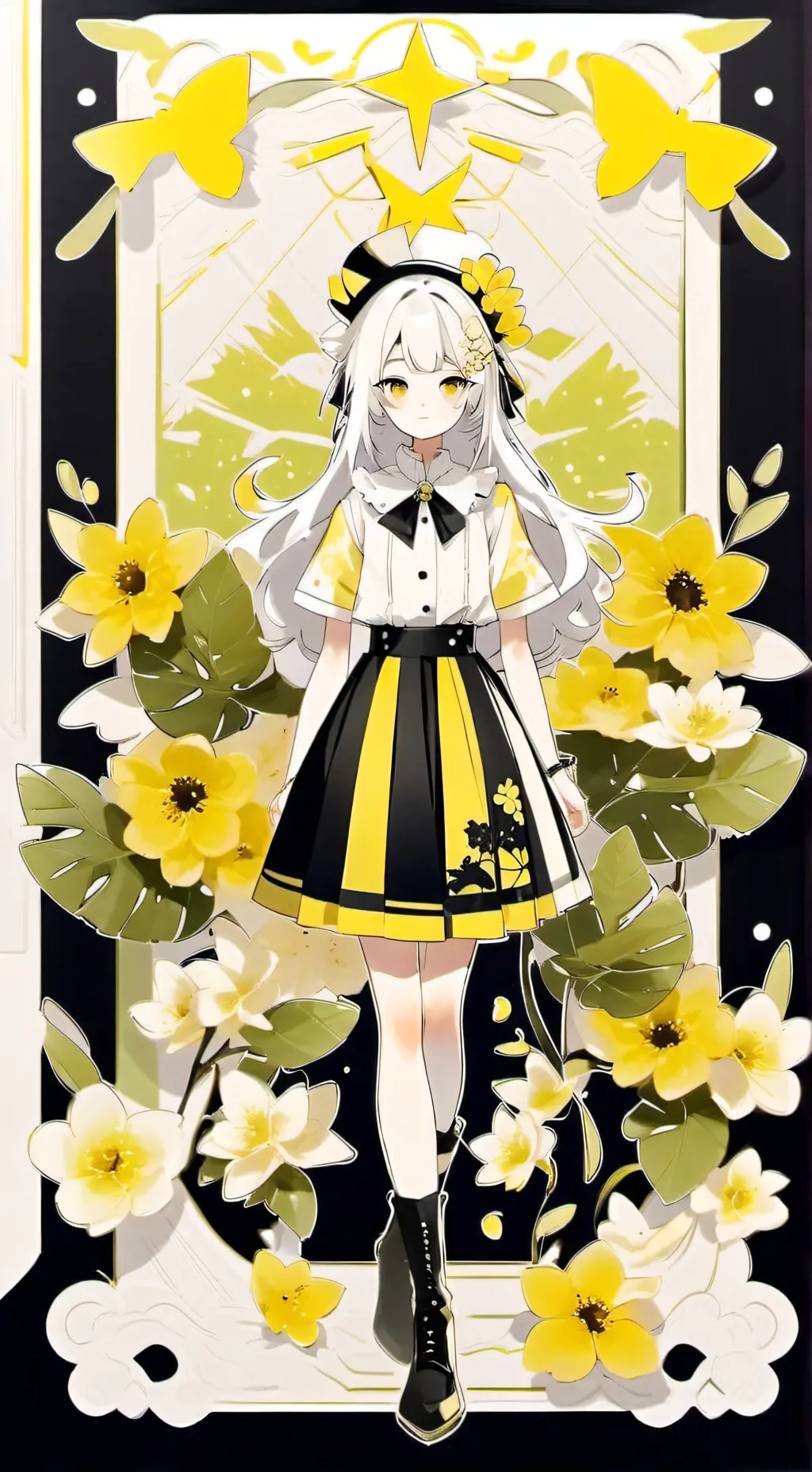 ai character: Sus Bee girl  background