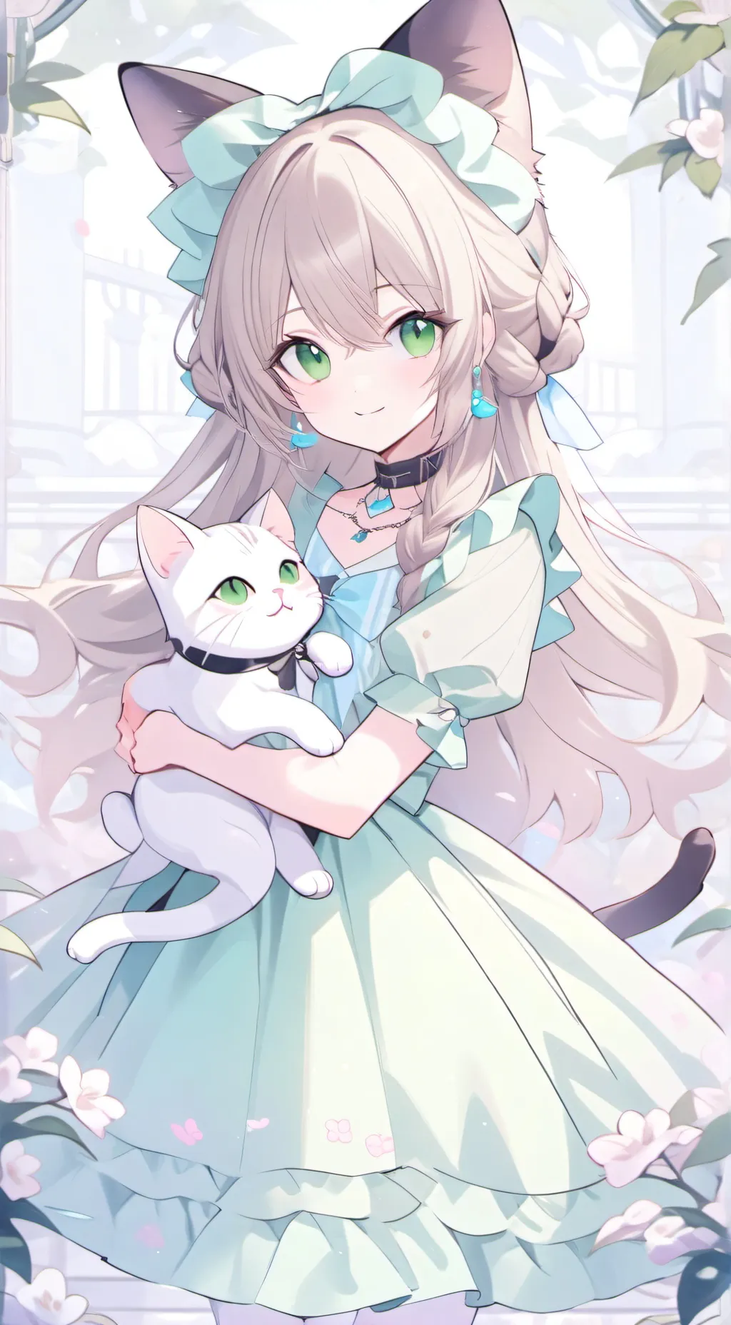 ai character: sophie the neko background
