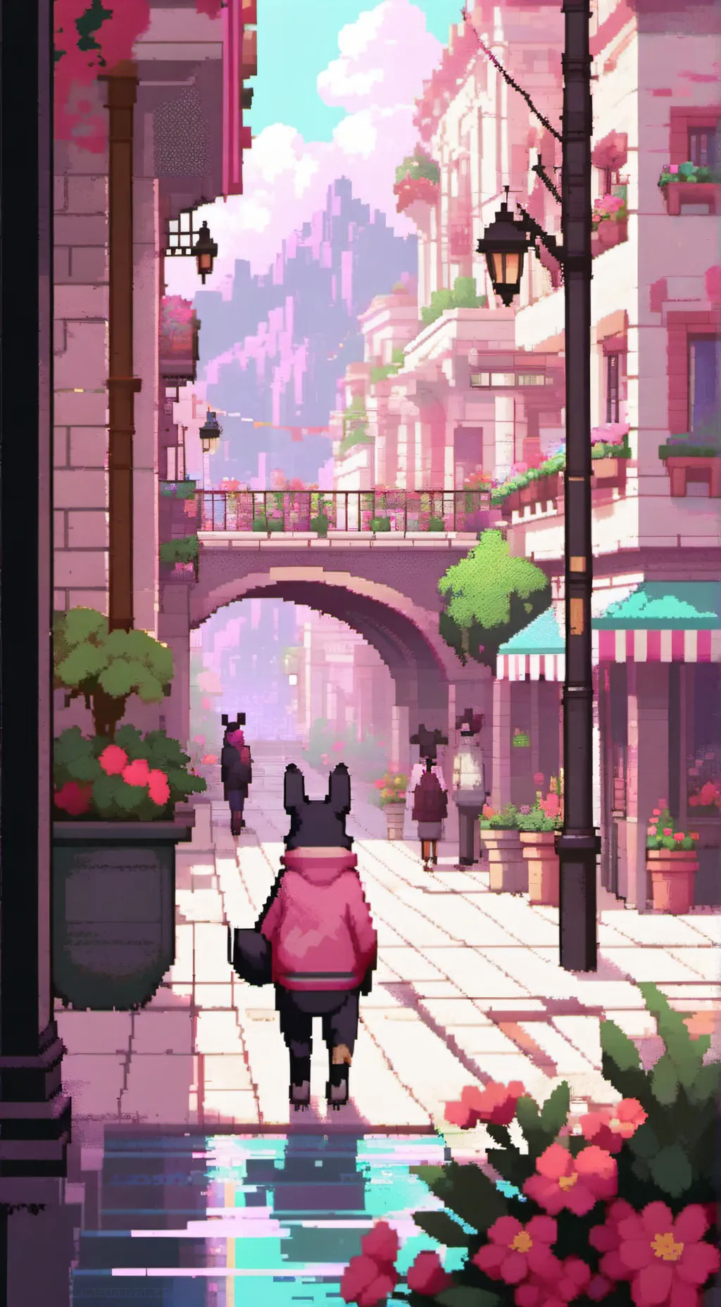ai character: Furr-land background