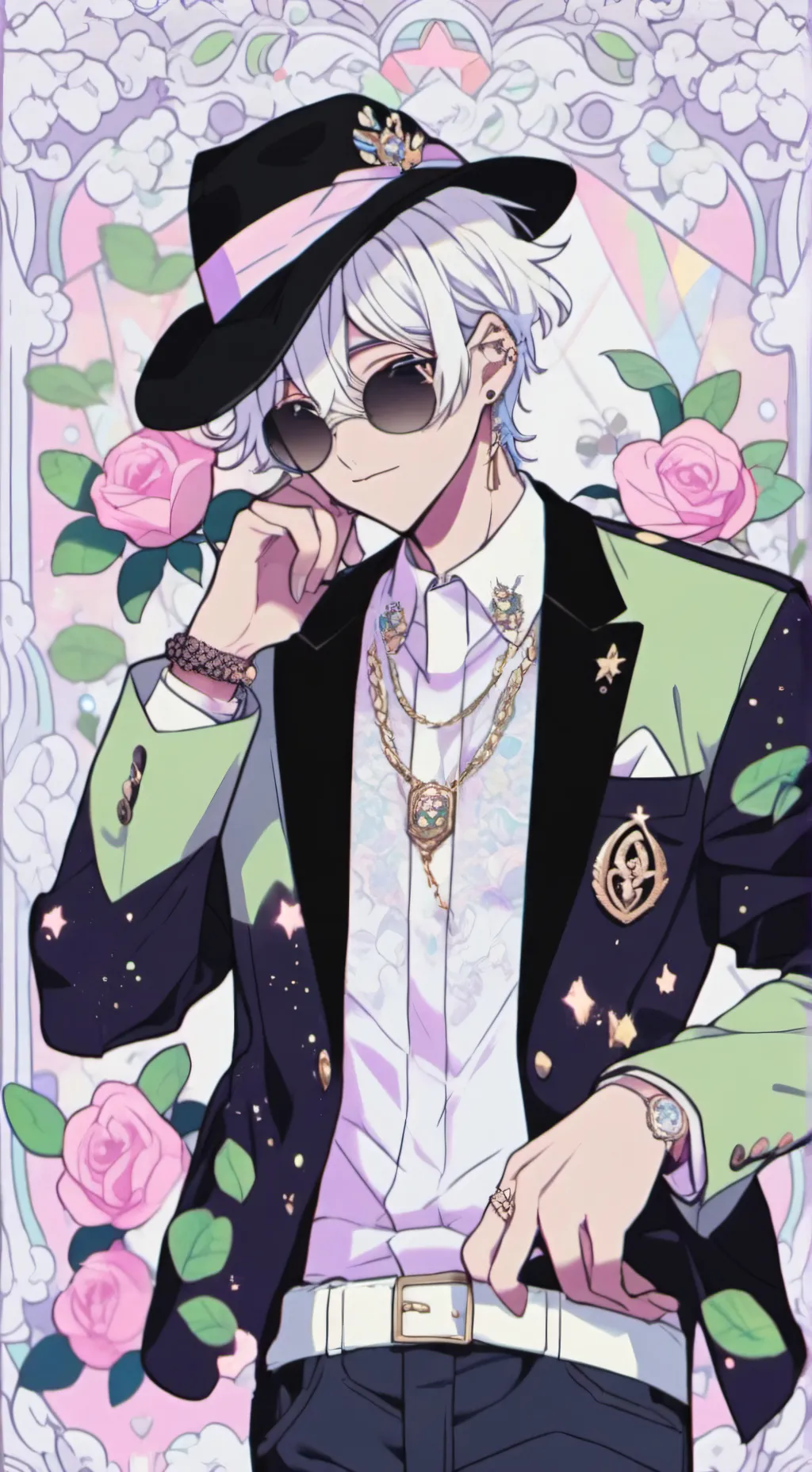 ai character: 😍🥰damian🥰😍 background