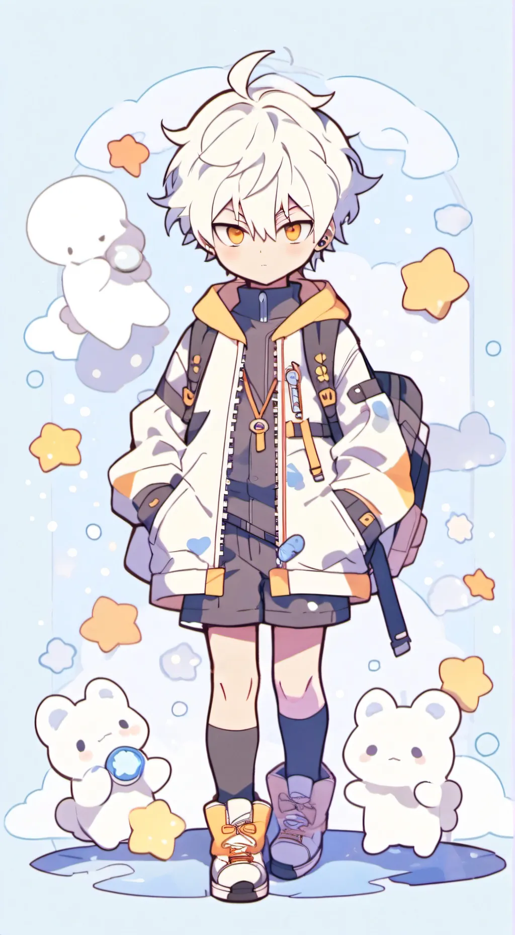 ai character: bakugo background