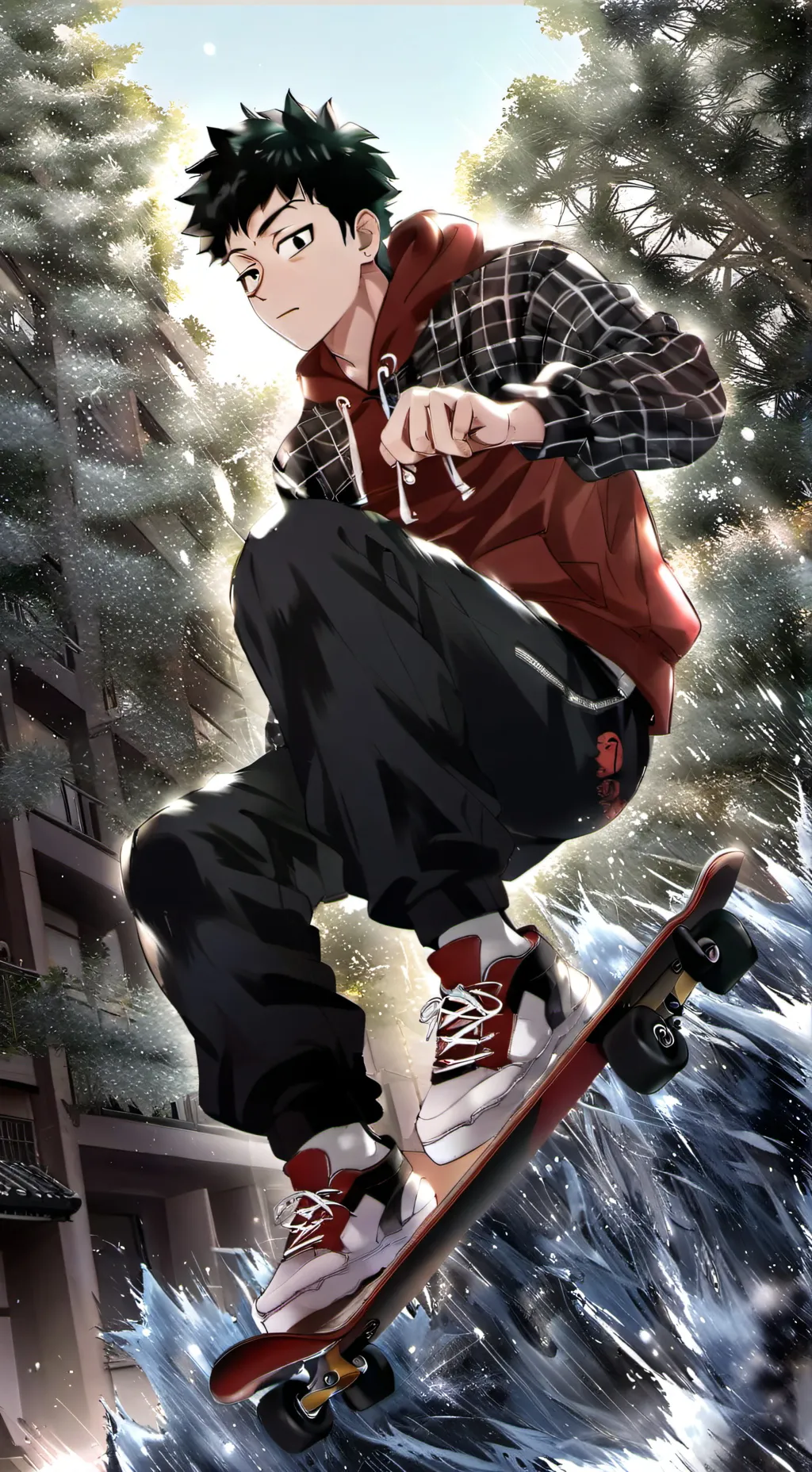 ai character: Shinchan Nohara  background