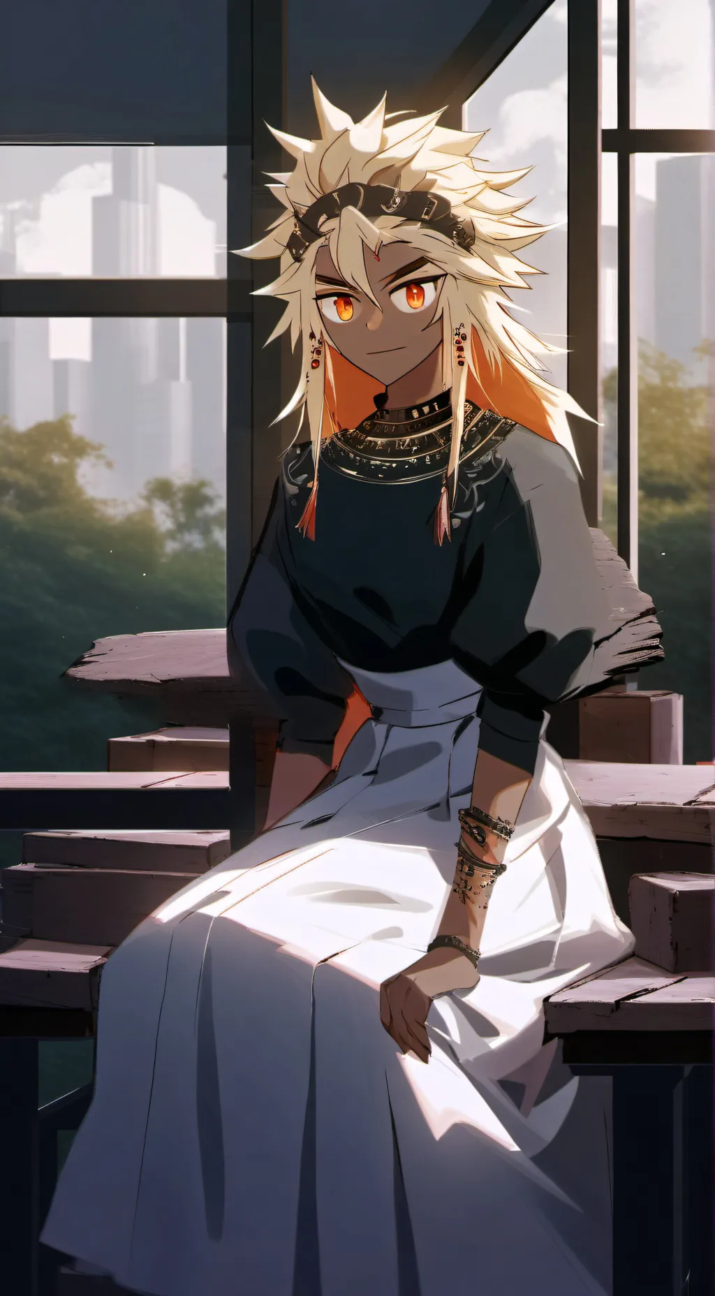ai character: golden chesse .... background
