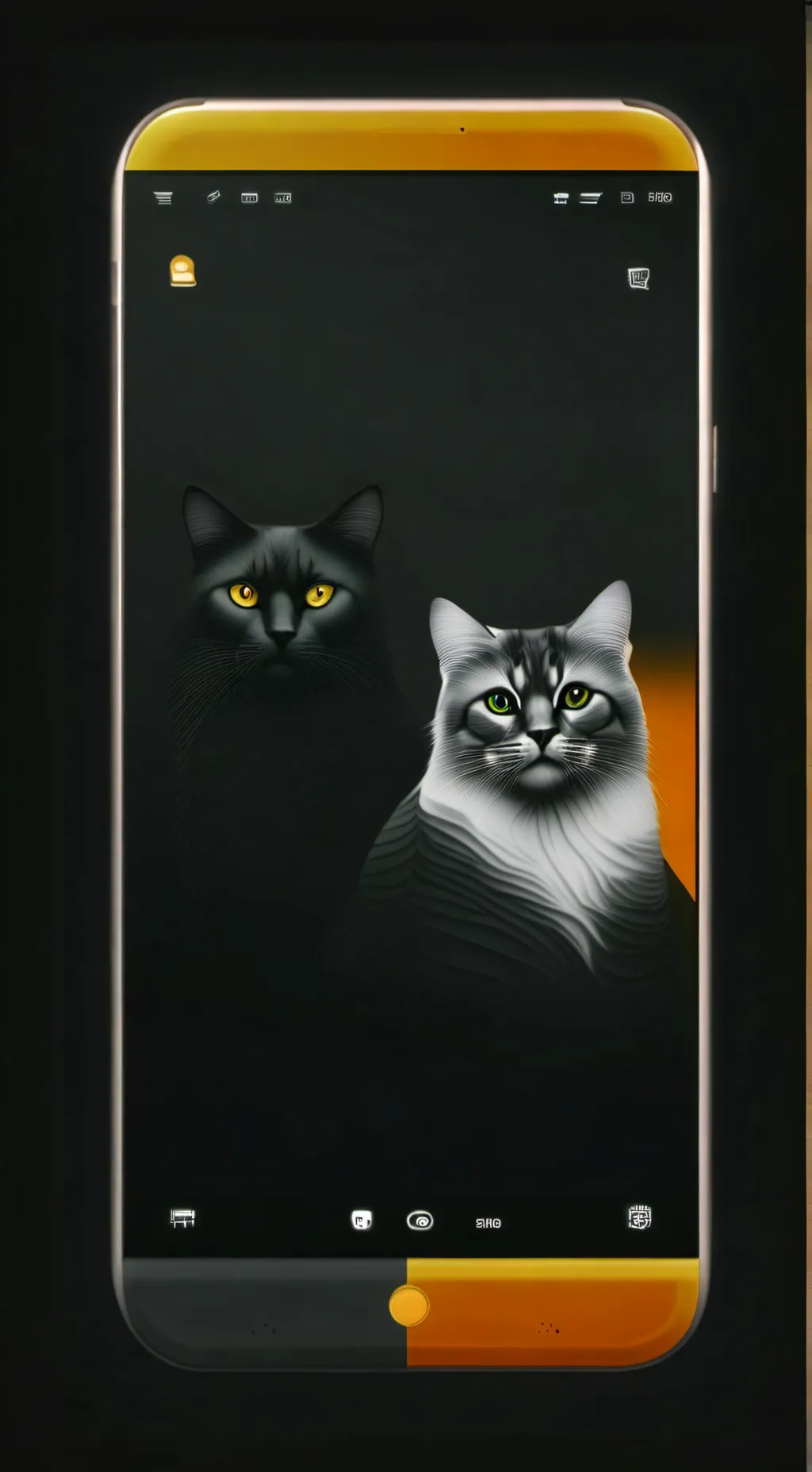 ai character: gray and lighty background