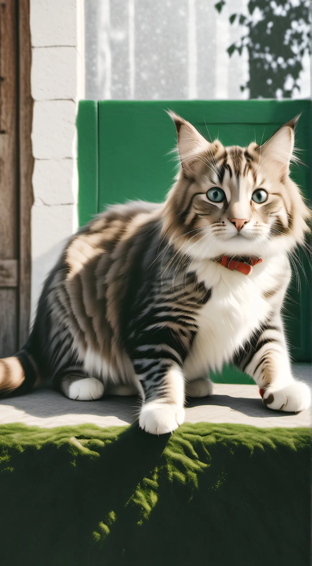 ai character: gato magico chica background