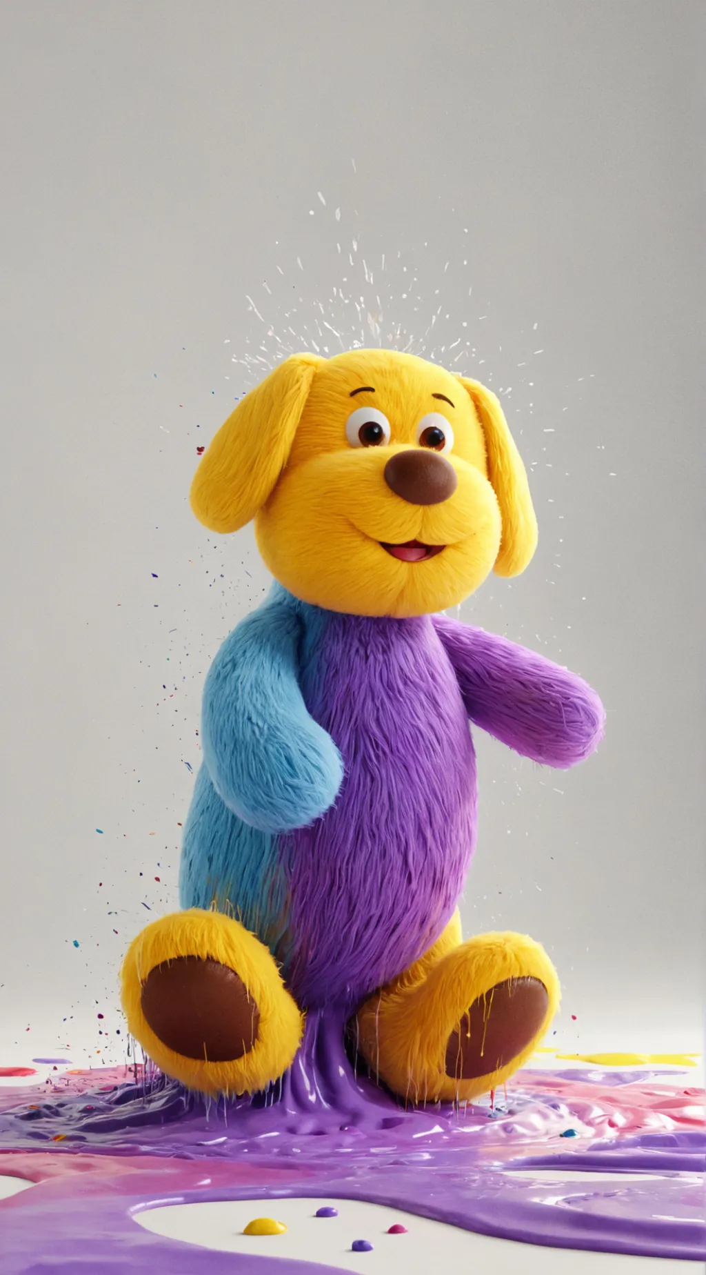 ai character: cachorrito tintita background