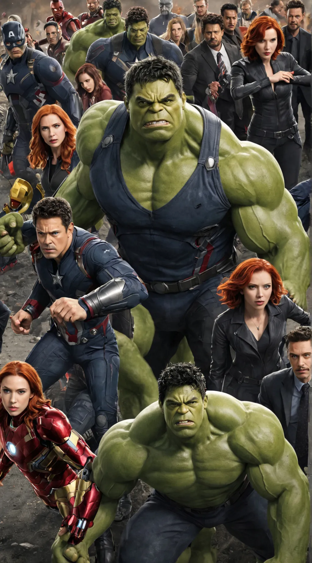 ai character: Avengers pov background