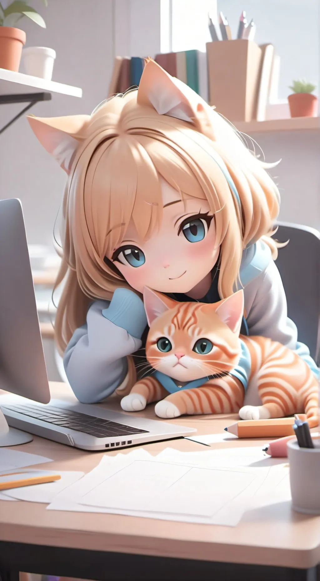 ai character: Denise and Elena background